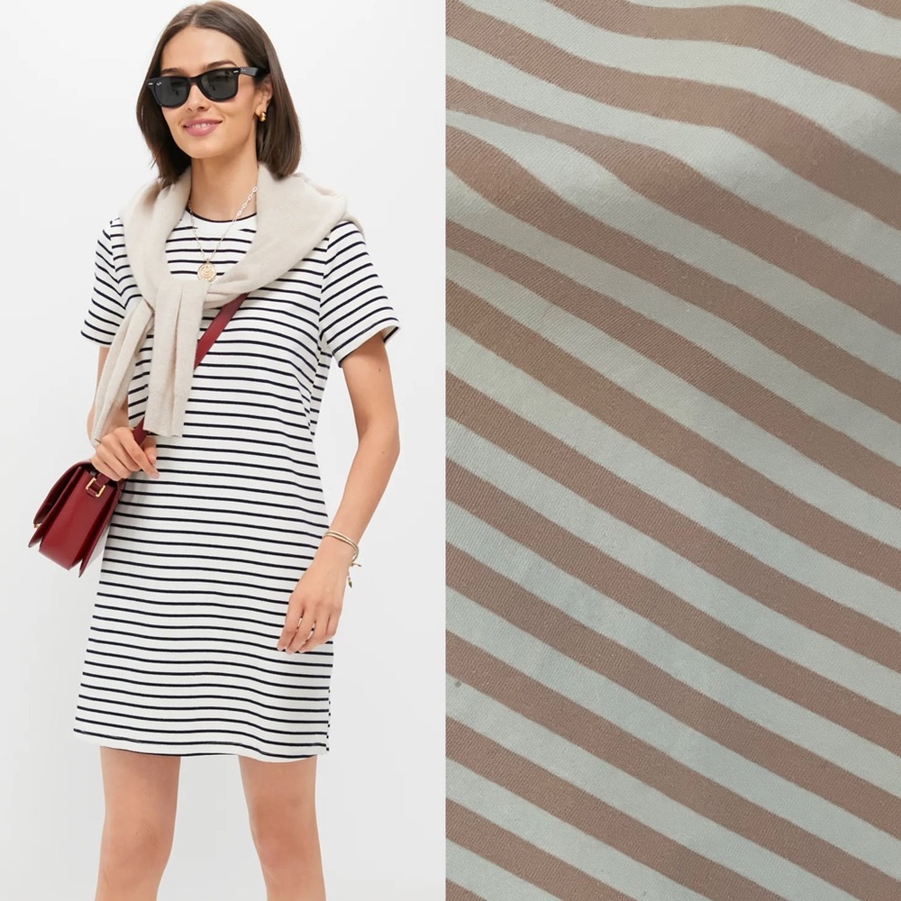 Tuckernuck Pomander Place Pink Stripe Aimee Mini Dress.      22